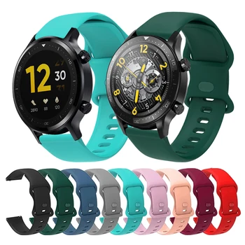 Для Realme Watch 2/2 pro Мягкий Силиконовый браслет 22 мм Ремешок Смарт-ремешок для часов Сменный Браслет Для Realme Watch S/S pro ремень