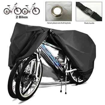 Защитный чехол для велосипеда, водонепроницаемый чехол для велосипеда, открытый солнцезащитный козырек, УФ-пылезащитный чехол для Солнца 190T/201D, два велосипедных аксессуара