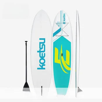 Доска для серфинга Koetsu Sup 10 Футов 6 дюймов из пенополиуретана для серфинга, Белая, Цельная, для выдувания, Жесткая доска для серфинга, Глянцевая доска для серфинга