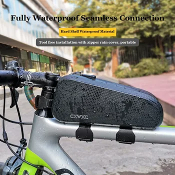 CXWXC Водонепроницаемая Велосипедная Сумка Для Верхней Трубки MTB Велоспорт Аэро Компактная Передняя Балка Для Хранения Pannier Дорожный Велосипед Bicicleta Сумка Для Триатлона