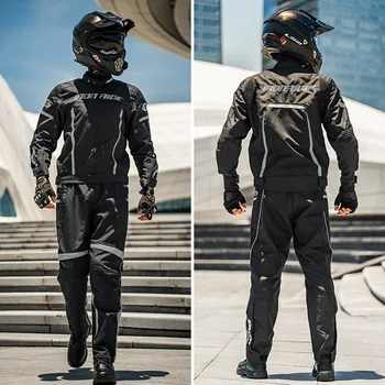 Водонепроницаемая мотоциклетная куртка мужская четырехсезонная, пригодная для верховой езды, гоночная защита, костюм для мотокросса