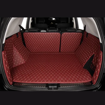 Прочный Изготовленный на Заказ Кожаный коврик для багажника автомобиля Boot Linner Для Nissan Leaf ZE1 2018-2020 2021 2022 Аксессуары для автомобильных Ковров Детали интерьера
