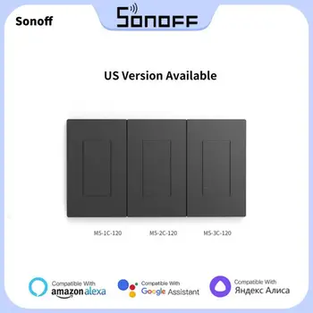 SONOFF M5 SwitchMan Умный настенный выключатель Приложение Дистанционное управление Голосовое управление Таймер Работа с Alexa Google Home Alice И Siri