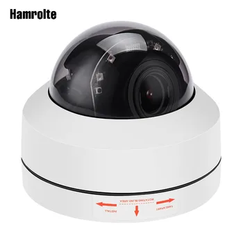 Высокоскоростная купольная камера Hamrolte Onvif PTZ IP-камера 5MP/2MP 4xZoom с автоматической фокусировкой (2,8-12 мм) Водонепроницаемая Наружная камера H.265 Hisee P2P