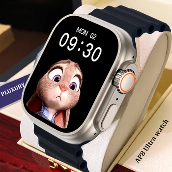 2023 Новые Оригинальные Смарт-часы U8 Серии AP8 Для Мужчин И Женщин с Bluetooth-вызовом NFC 2,1 Дюймов IP68 Водонепроницаемые Смарт-часы с Беспроводной Зарядкой