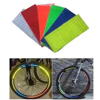 Наклейки на Светоотражающие трубки для велосипедных шин, Наклейки на обод горного велосипеда, 26-дюймовая наклейка на колесо, Декоративная рамка, Индивидуальность