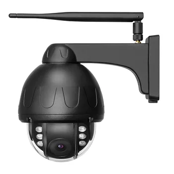 Внешняя водонепроницаемая 5-мегапиксельная 8-мегапиксельная IP-камера с автоматическим отслеживанием, черная металлическая купольная камера, Wi-Fi PTZ, Беспроводное аудио, SD-карта, инфракрасное видеонаблюдение