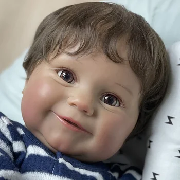 22-дюймовая кукла-Реборн, Высококачественная расписная Мэдди с открытыми глазами, Милая игрушка для новорожденных, мягкая Виниловая силиконовая игрушка, Кукла-Реборн