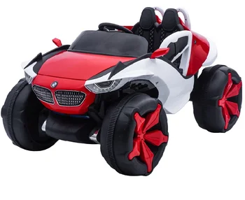Детский электрический четырехколесный внедорожник, игрушечный автомобиль, 2-местный автомобиль для мальчиков и девочек с дистанционным управлением