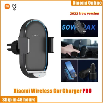 Xiaomi MIjia Беспроводное Автомобильное Зарядное Устройство Pro 50 Вт Макс Автоматический Датчик Растяжения Адаптер Быстрой Зарядки Smart Cooling Автомобильное Сиденье Для Телефона