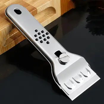 Инструмент для скребка краски Кухонный для керамических индукционных плит Многофункциональный Инструмент для чистки стеклокерамических плит с лезвием