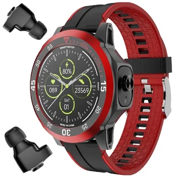 Смарт-часы Bluetooth Гарнитура Наушники TWS Два в одном Hi-Fi Стерео Беспроводные Спортивные часы Tracke Music Play N16 Smartwatch