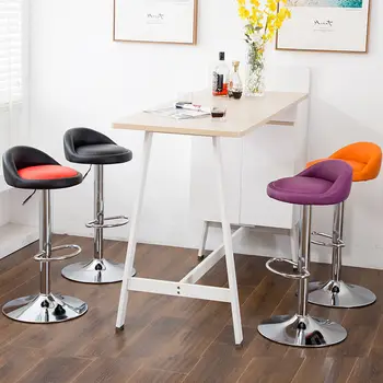 барный стул Современные поворотные барные стулья с регулируемой высотой подъема Кухонной стойки, обеденные стулья, мебель для дома и бара, табуретки