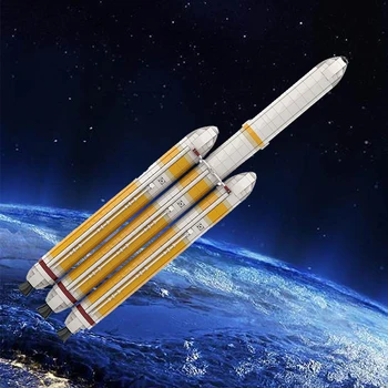 MOC Mars Exploration Saturn V Scale Rocket Delta IV Heavy С набором строительных блоков Parker Solar Prob Космический корабль Детские игрушки