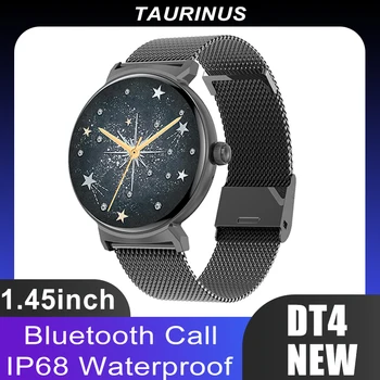 DT4 Новые смарт-часы с 1,45-дюймовым IPS экраном DTNO.1 Origina Bluetooth Вызов Во время менструации Спортивный Трекер сердечного ритма Smartwatch