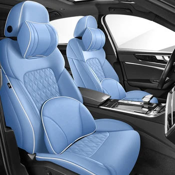 Custom Car Seat Cover For Audi A4 B8 2010-2014 360°Full Covered чехлы на сиденья машины 자동차용품 accesorios para vehículos