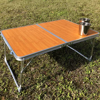 Небольшая настольная доска для пикника на открытом воздухе, портативный складной столик из алюминиевого сплава, Мини-столик для самостоятельного перемещения