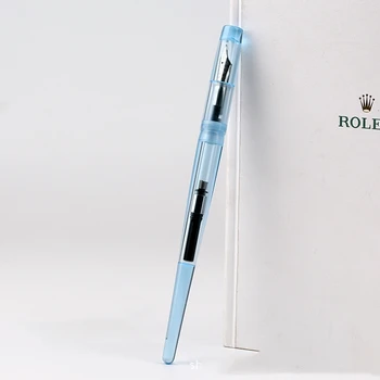 Ручка 267 Красивых Цветных Чернил, Длинная Акриловая Перьевая ручка, Иридиевый Наконечник 0,5 мм, Прозрачные Канцелярские принадлежности