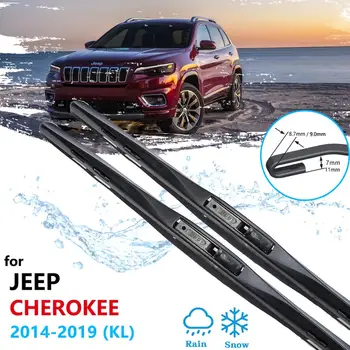 для Jeep Cherokee KL 2014 2015 2016 2017 2018 2019, автомобильные щетки Стеклоочистителя, Лобовое Стекло, Автомобильные аксессуары, наклейки