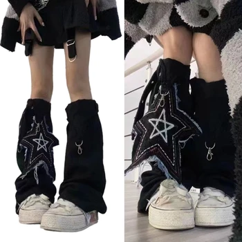 Y2k, Бандажные Длинные носки, Гетры в готическом стиле, Японские Чулки для девочек в стиле панк
