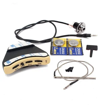 Звукосниматель для акустической гитары GMB353 Прост в установке или удалении, отличный звукосниматель с отверстием, аксессуары для акустической гитары