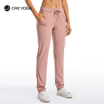 Женские повседневные брюки CRZ YOGA с 4-полосной резинкой для путешествий, высота 31 