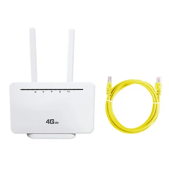 Wi-Fi маршрутизатор CP102 4G Беспроводной маршрутизатор 1 WAN + 3 LAN Сетевой интерфейс со слотом Поддерживает до 32 пользователей (штепсельная вилка ЕС)