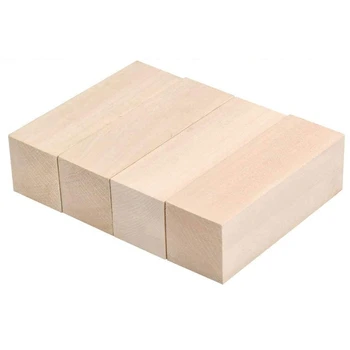 Большие деревянные блоки для резьбы, Деревянные блоки для строгания, Блоки для резьбы по липе, Незаконченный набор из мягкой древесины для начинающих резчиков