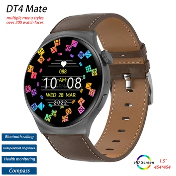 DT4 Mate Смарт-часы Мужские Женские Смарт-часы с Bluetooth-вызовом, NFC Компас, Спортивные Водонепроницаемые Наручные часы, Фитнес-браслет, Наручные часы