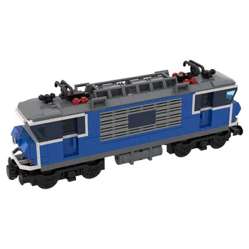 Авторизованный Электровоз MOC-79026 7200, поезд из Франции, модель 465части, Набор строительных блоков, игрушки