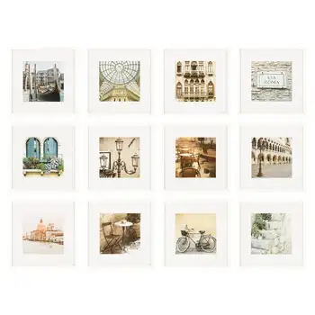 Галерея 8 x 8 Белая Настенная рамка для галереи 12 Количество свадебных поделок