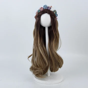 Изготовление кукол своими руками Длинные Волнистые волосы из термостойкого волокна для аксессуаров для американских кукол 18 дюймов