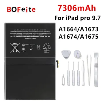 Аккумулятор для планшета Bofeite 7306 мАч Для iPad pro 9,7 Для APPLE iPad A1664 A1673 A1674 A1675 Замена аккумулятора Bateria С инструментами
