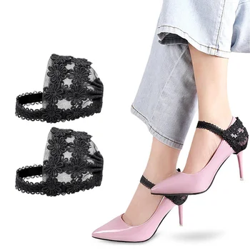 Шнурки для обуви на высоком Каблуке для Женской Обуви, Удерживающие Противоскользящие Шнурки для Обуви, Противоскользящие Без Привязывающего Ремешка, Элегантные Декоративные Шнурки для обуви