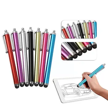 Емкостная ручка Kugelschreiber Для смартфонов S с цветным случайным емкостным экраном Универсальный стилус Металлический D5m2