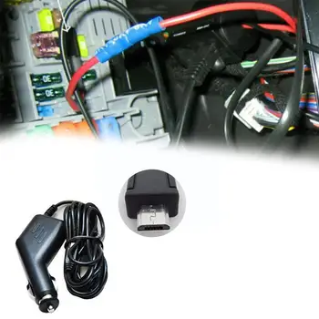 автомобильный Мини-USB-видеомагнитофон 3m 5V 0.5A Изогнутый автомобильный порт зарядного устройства Для автоматической видеорегистраторной камеры GPS-Видеомагнитофон W6R5