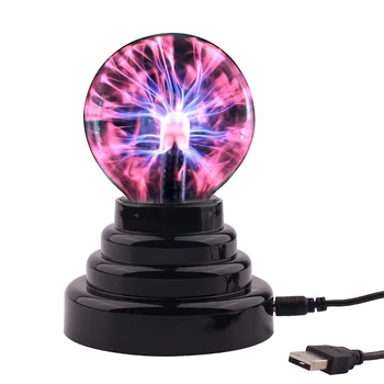 Плазменный шар Atomosphere Night Light Лавовая лампа Питание от USB и батареек AAA Детский подарок 2022 Bolt LED Lampen