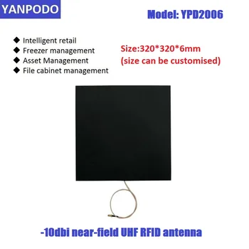 Кольцевая антенна ближнего радиуса действия Yanpodo UHF RFID ближнего радиуса действия с точностью 10 дби, интеллектуальное управление картотекой морозильной камеры для розничной торговли