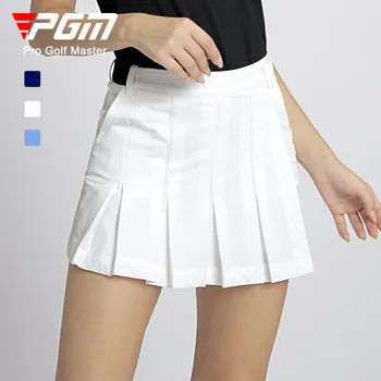 PGM Новая женская юбка для гольфа, брюки, летняя спортивная плиссированная юбка, эластичный пояс, женская спортивная одежда для гольфа, теннисная юбка