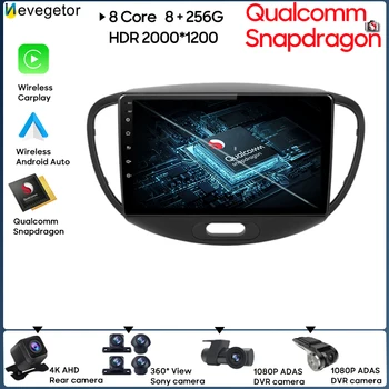 Qualcomm Snapdragon Android Для HYUNDAI I10 2007-2013 Androidauto Автомобильный Мультимедийный плеер Без 2din Аудио Стерео Bluetooth