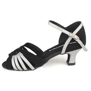 Профессиональные девушки из нубука танцевальная обувь женщин Латинской Сальса бальные танго танцевальная обувь леди бар вечеринка танцевальная обувь 6 см танцевальная обувь