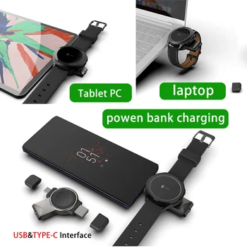 Беспроводная зарядная док-станция для Samsung Galaxy Watch 4 USB TypeC Портативный адаптер для зарядки Pad Док-станция Для Watch 4 3 Activieve 1 2