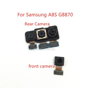 1 шт. задняя большая основная камера заднего вида, модуль фронтальной камеры, гибкий кабель для Samsung Galaxy A8S G8870 SM-G8870, Оригинальная заменяемая деталь