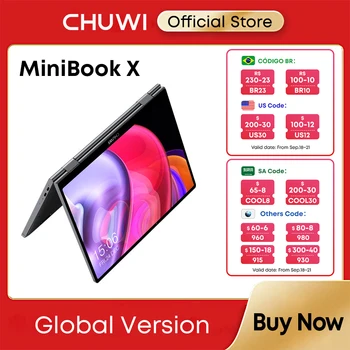 CHUWI Минибук X Ноутбук Планшет 2 В 1 Intel N100/N5100 10,51 