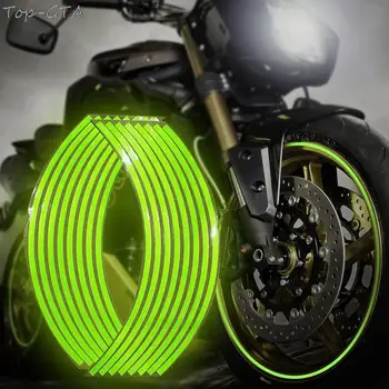 Наклейка на колесо, Светоотражающая лента на ободе, модификация стального обода и ступицы колеса для мотоциклов и автомобилей, обод колеса