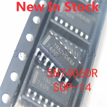 10 шт./лот SN7406DR 7406 SOP14 SMD Шесть инвертирующих буферных драйверов в наличии Новая оригинальная микросхема