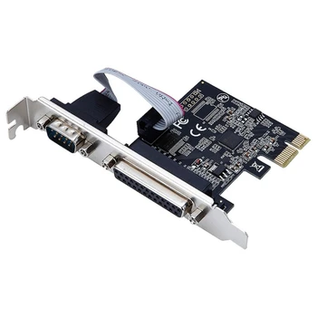 Принтер COM & DB25 с параллельным портом RS232, последовательный порт LPT для PCI-E PCI Card