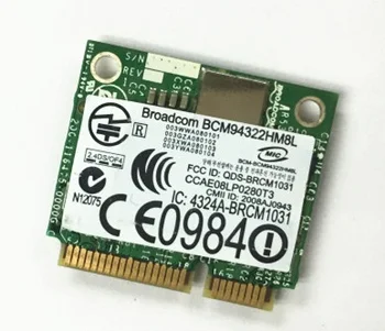 Новая сетевая карта для Broadcom BCM94322HM8L 802.11a/b/g/n 2,4 G/5 ГГц Half Mini PCI-E Беспроводная карта для HP SPS 504664-001