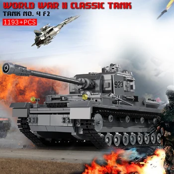 1193 + шт Военные Блоки Военный Танк 3D Модель PZKPFW-IV Строительные Блоки Набор Строительных Игрушек Развивающие Строительные Игрушки Для Детей