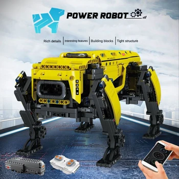 936 ШТ. RC Мощность Робот Собака Строительные Блоки 15066 Технический Робот Игрушки Моторизованный Boston Dynamics Большая Альфа Собака Модель Кирпичи Подарки